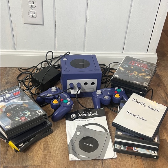 Nintendo Other - Nintendo GameCube Console Set - Indigo with 17 games!